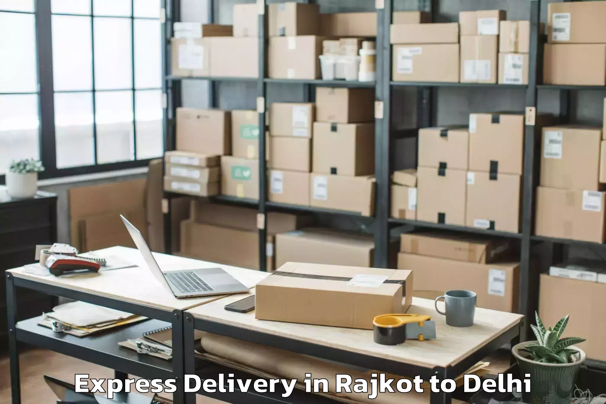 Trusted Rajkot to Sadar Bazar Express Delivery